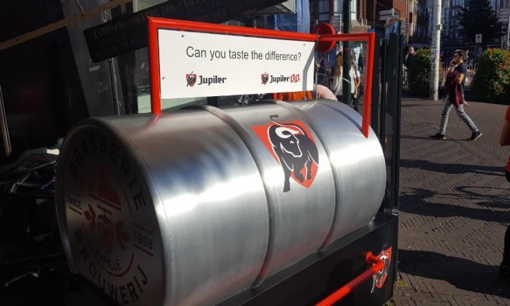 Jupiler Blind Tasting installatie 